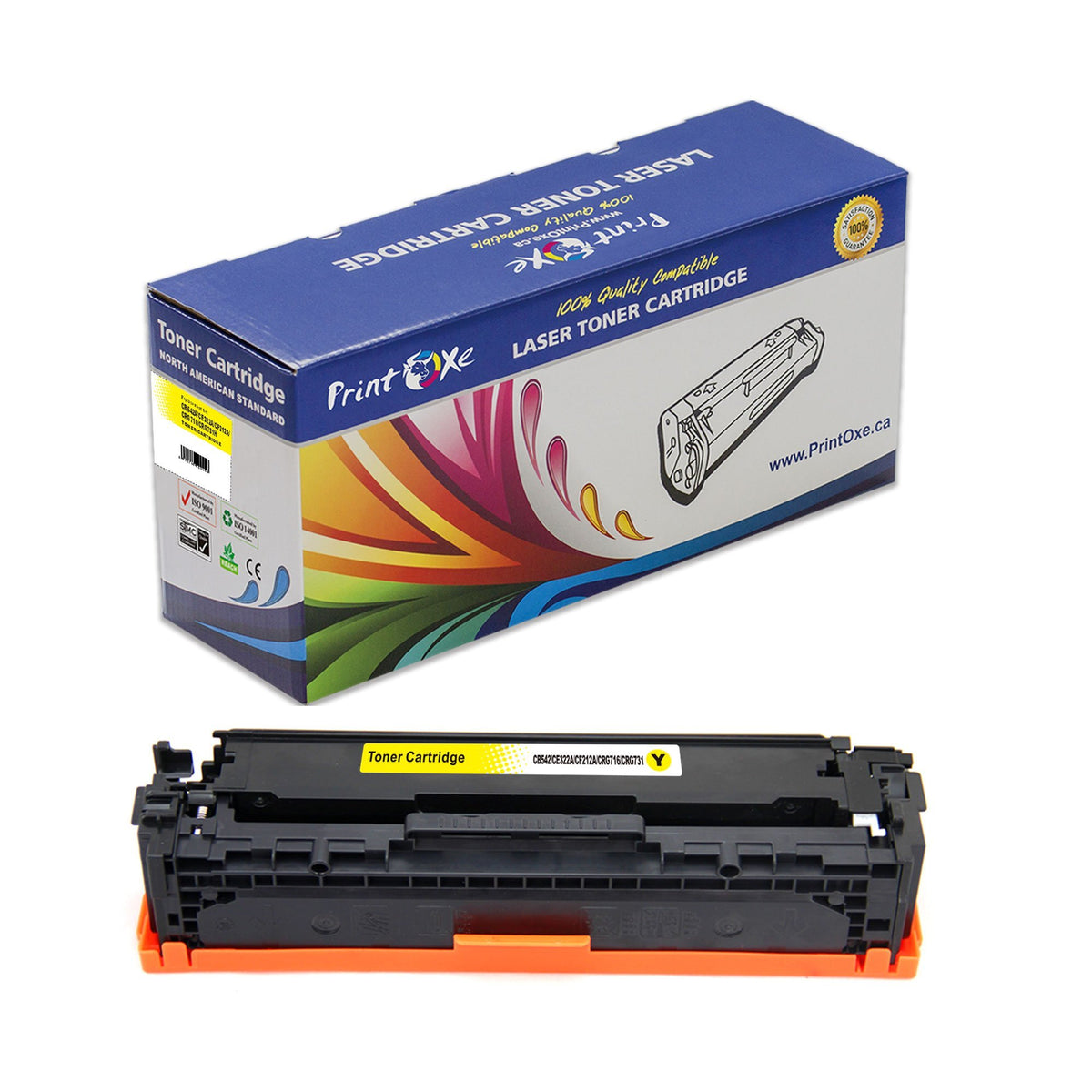 125A Compatible Set CB540A CB541A CB542A CB543A for Canon & HP Colour LaserJet CM1312 CM1312nfi CP1210 CP1215 CP1217 CP1510 CP1515n CP1518ni LBP5050 LBP8050 PRINTOXE Toner Cartridges