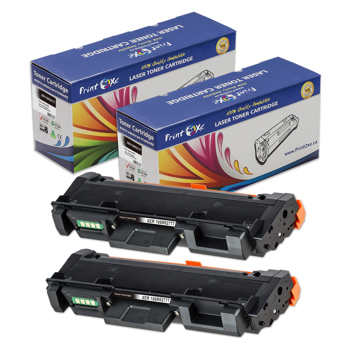 106R02777 Compatible 2 Toner Cartridges For Xerox WorkCentre 3215 / 3225 and Phaser 3052 / 3260 | NI DNI PRINTOXE Toner Cartridges