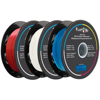 3D PLA like SILK Filament 3 Packs of Red White & Blue Each Weight 1 Kg Net PRINTOXE Filament