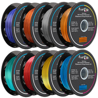 3D PLA like SILK Filament 8 Spools Multi Colours Each Weight 1 Kg Net PRINTOXE Filament