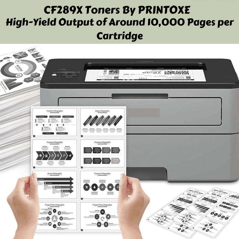 CF289X Compatible Toner Cartridge {Without Chip) High Yield CF289A Yields 10K Pages for HP LaserJet Enterprise M507x M507n M507dn and MFP M528dn M528f / Follow MFP M528c & M528z - Pan Continent Inc. - PRINTOXE