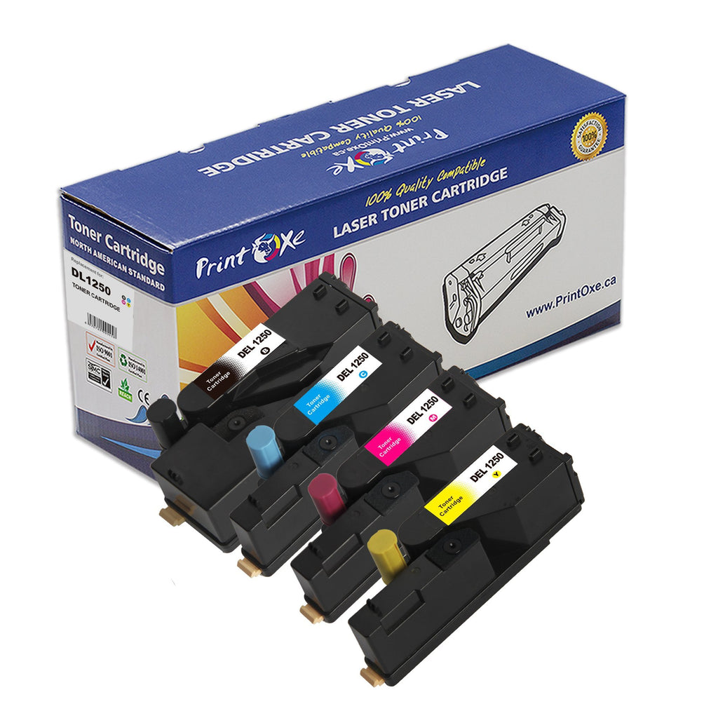 1250C Compatible Set of Toner Cartridges for Dell PRINTOXE Toner Cartridges