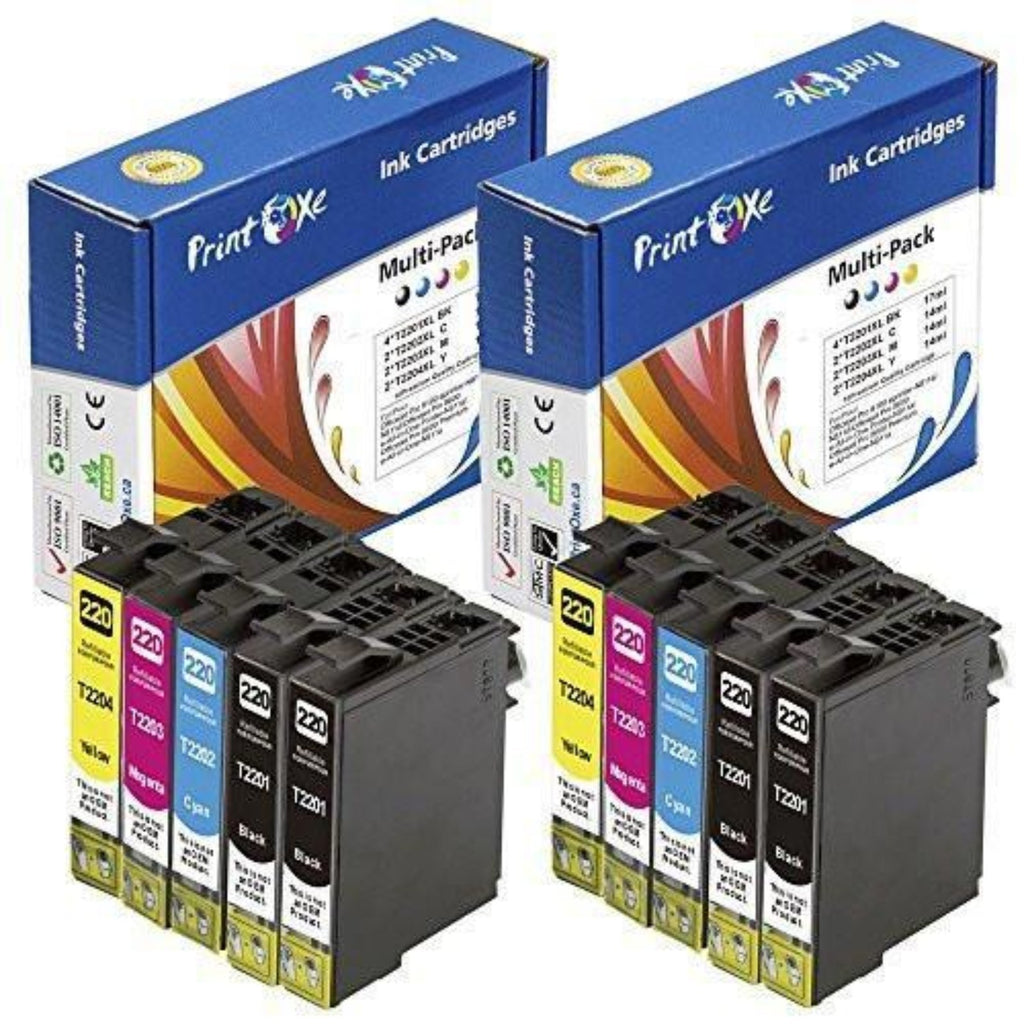 T220 XL Remanufactured 10 High Yield Cartridges for Epson PRINTOXE Ink Cartridge
