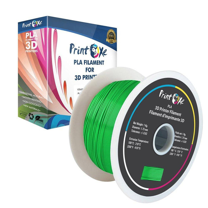 Green PLA 3D Printer Filament - 1 K.g. Spool PRINTOXE Filament