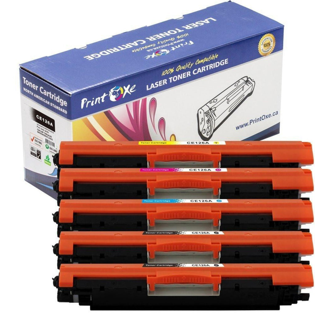 126A Compatible Set + Black CF350A CF351A CF352A CF353A for HP PRINTOXE Toner Cartridges
