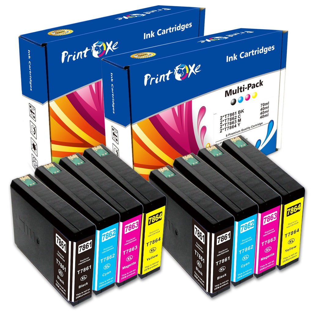 T786 Remanufactured Ink Cartridges 2 Sets 786 for Epson PRINTOXE Ink Cartridge