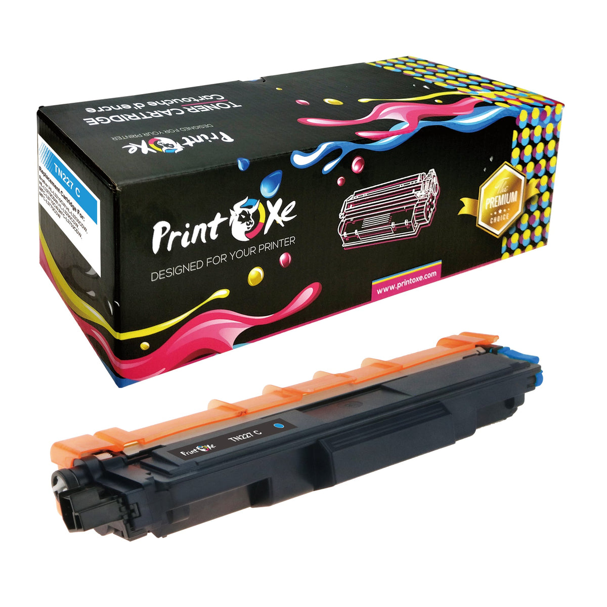 TN227 Compatible Set of 4 Toner Cartridges High Yield TN223 - TN-227 for Brother HL L3210CW L3230CDW L3270CDW L3290CDW and MFC L3710CW L3750CDW L3770CDW PRINTOXE Toner Cartridges