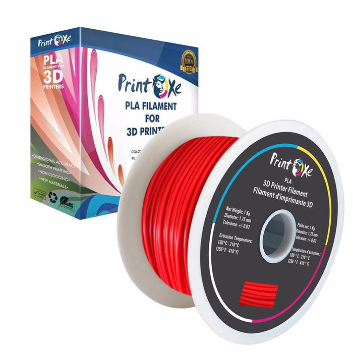 Watermelon Red Colour 3D PLA Printer Filament 1.75-1Kg Spool (2.2 LBs) Dimensional Accuracy +/- 0.03 mm PRINTOXE Filament