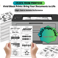 CF217X Compatible High Yield Cartridge for HPCF217A / 17A Each Yield 4,000 Pages With Chips for HP Laser Pro M102 / M102a / M102w / M130 and MFP M130a / M130fw / M130nw PRINTOXE Toner Cartridges