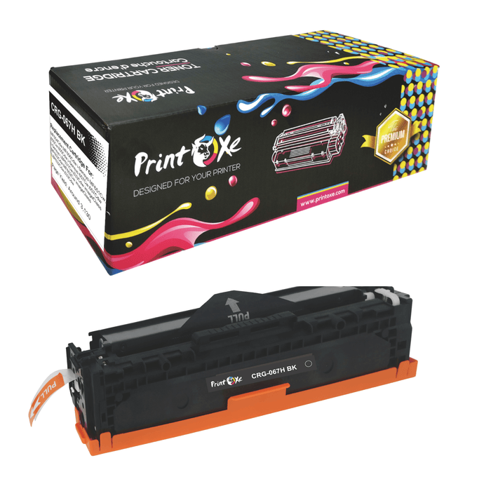 CRG - 067H BLACK Toner Cartridge High Yield CRG067 Compatible 067 H for Canon - PRINTOXE