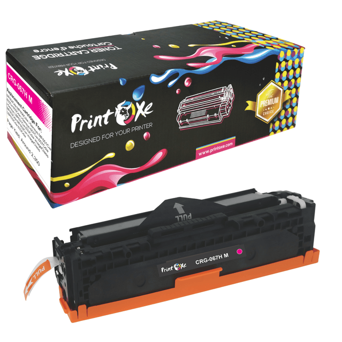 CRG - 067H Magenta Toner Cartridge High Yield CRG067 Compatible 067 H for Canon - PRINTOXE