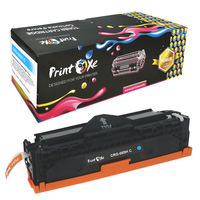 CRG 069H Cyan Toner Cartridge High Yield CRG069 Compatible 069 H for Canon MF LBP Series - PRINTOXE