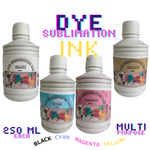 Sublimation Ink 4 Bottles (Set) Universal Each Bottle 250ML For Clothing / Refill for Epson Deskjet Printers Including C88 C88+ WF7720 WF7710 WF2750 WF3620 ET2720 ET2650 ET2750 and Others - Pan Continent Inc. - PRINTOXE
