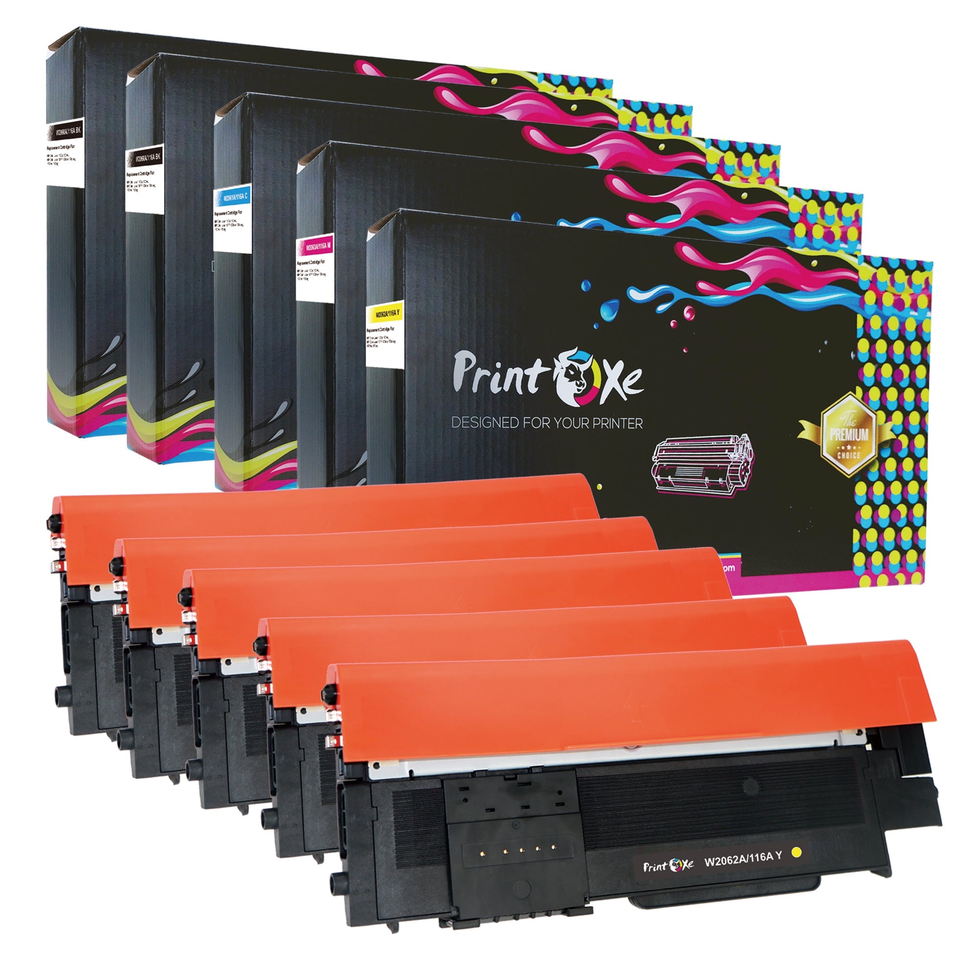  Toner Cartridge Replacement for HP 116A W2060A W2061A W2062A  W2063A, for HP Color Laser MFP 179fnw MFP 178nw 150a 150nw Printer, (Black  Cyan Yellow Magenta, 4-Pack) : Office Products
