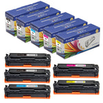 125A Compatible Set plus Black; CB540A CB541A CB542A CB543A PRINTOXE Toner Cartridges