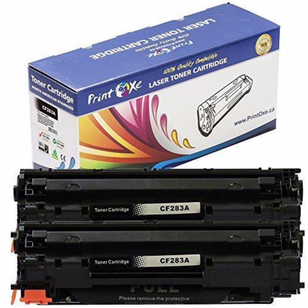 CF283X / 83X Compatible 2 Toners High Yield of CF283A / 83A Each Yield 2200 Pages for HP LaseJet Pro MFP M127fn M127fw M202dw M225dn M225dw M225rdn M202n M201dw M201n PRINTOXE Toner Cartridges