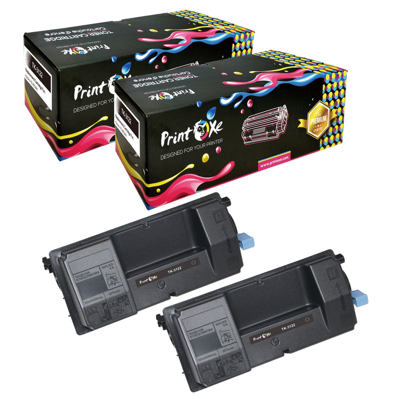 2 PK TK-3122 Compatible 1T02L10US0 Toners TK3122 for Kyocera ECOSYS PRINTOXE Office Supplies