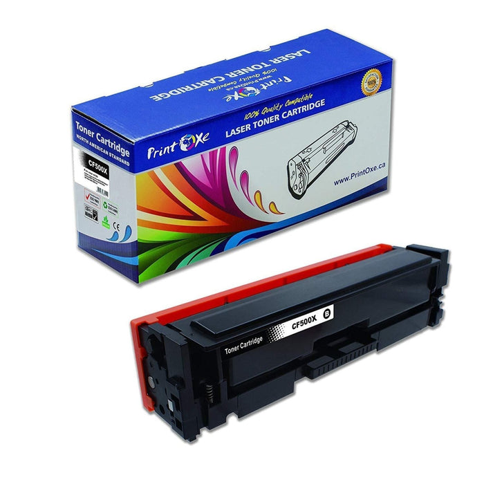 202X Compatible Set + BK of 5 Toners for HP CF500X CF501X CF502X CF503X For HP Color LaserJet Pro M254 M254dw M254nw and MFP M281cdw M281fdn M281fdw M280 M280nw PRINTOXE Toner Cartridges