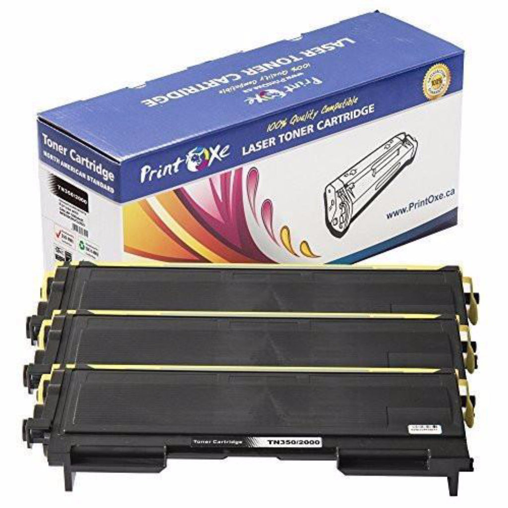 TN350 Compatible 3 Toner Cartridges TN 350 for Brother MFC HL DCP PRINTOXE Toner Cartridges