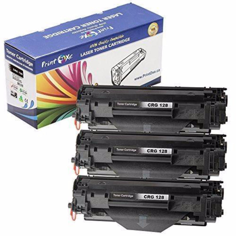 CRG 128 Compatible 3 Cartridges for Canon and HP CE278A PRINTOXE Toner Cartridges