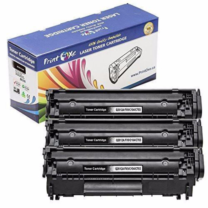 Q2612A Compatible 3 Toner Cartridges for HP PRINTOXE Toner Cartridges