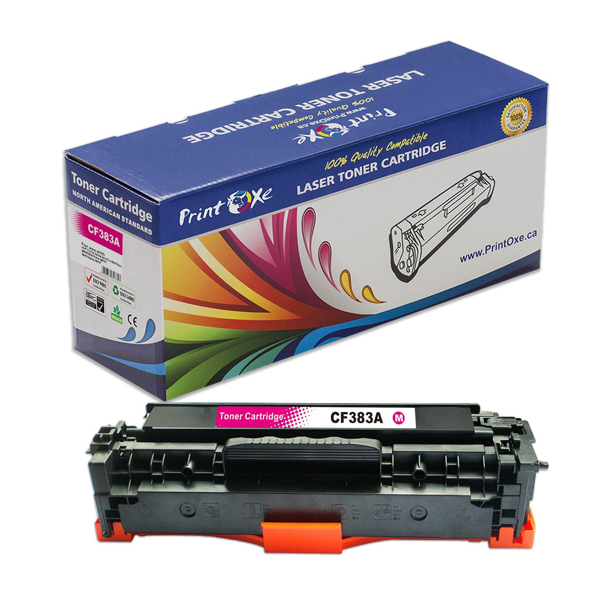 312X Compatible Set + BK | CF380X / CF381A / CF382A / CF383A | for HP Color LaserJet Pro MFP M476dn / M476dw / M476dnw Printers PRINTOXE Toner Cartridges