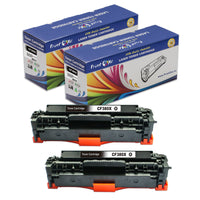 312X Compatible Set + BK | CF380X / CF381A / CF382A / CF383A | for HP Color LaserJet Pro MFP M476dn / M476dw / M476dnw Printers PRINTOXE Toner Cartridges