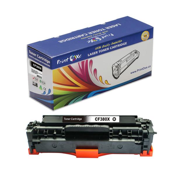 312X Compatible Set | CF380X / CF381A / CF382A / CF383A | for HP Color LaserJet Pro MFP M476dn / M476dw / M476dnw Printers PRINTOXE Toner Cartridges