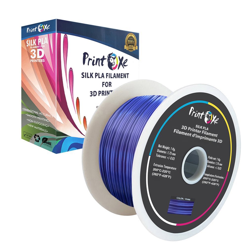 3D PLA like SILK Filament 8 Spools Multi Colours Each Weight 1 Kg Net PRINTOXE Filament