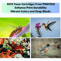 507X / 507A High Yield Compatible Set 4 Cartridges for HP Laserjet Enterprise 500 Color M551 M551n M551dn M551xh M575 M575f M575dn PRINTOXE Toner Cartridges