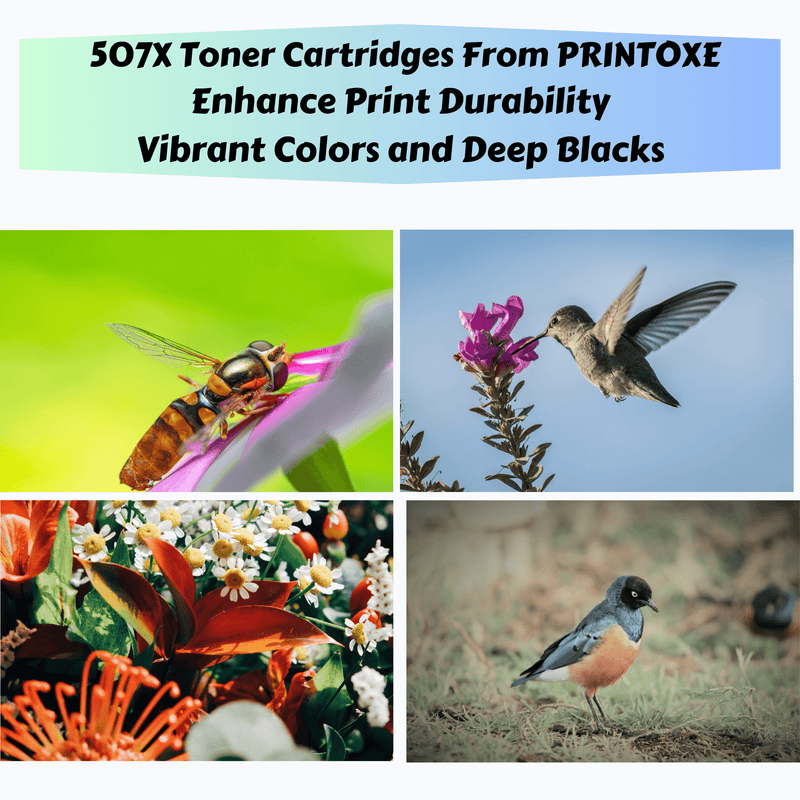 507X Compatible CE400X Black Toner Cartridge for HP Laserjet Enterprise 500 Color M551 M551n M551dn M551xh M575 M575f M575dn PRINTOXE Toner Cartridges