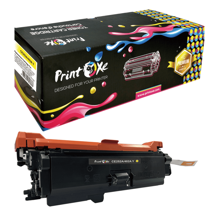 507X Compatible CE402A Yellow Toner Cartridge for HP Laserjet Enterprise 500 Color M551 M551n M551dn M551xh M575 M575f M575dn PRINTOXE Toner Cartridges