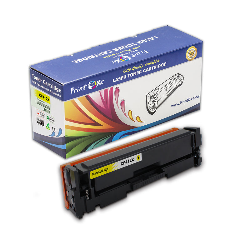 CF412X Yellow Compatible High Yield For HP Jet Pro M452dw 452dn 452nw MFP M377dw M477fnw M477fdn M477fdw PRINTOXE Toner Cartridges