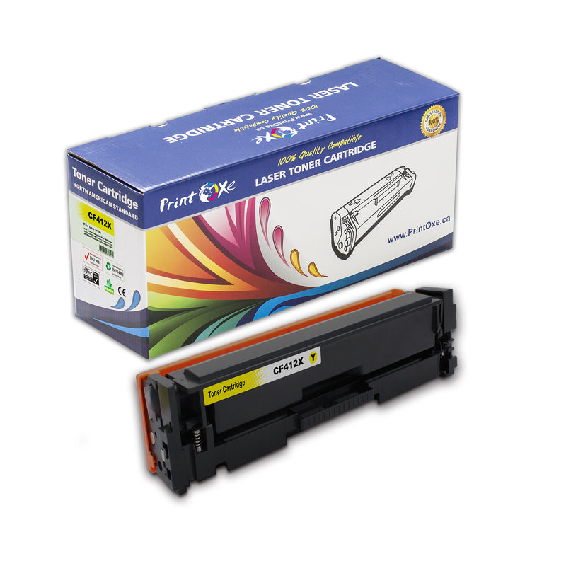 CF412X Yellow Compatible High Yield for HP M452 & MFP M477 Series PRINTOXE Toner Cartridges
