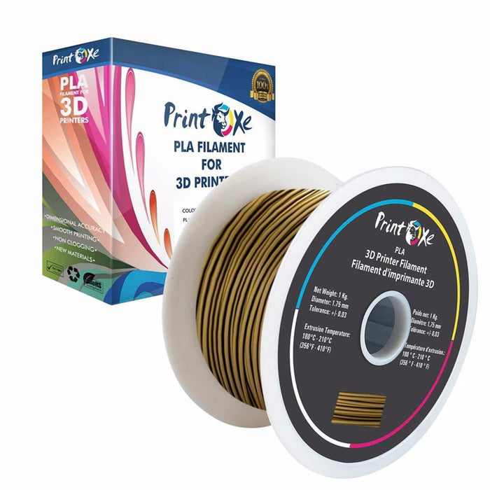 Bronze Metal PLA 3D Printer Filament 1.75-1Kg Spool PRINTOXE Filament