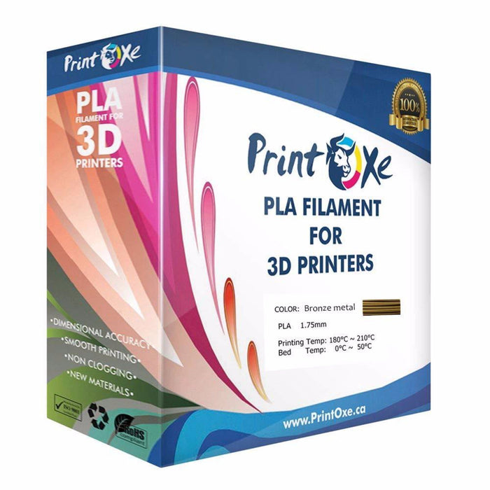 Bronze Metal PLA 3D Printer Filament 1.75-1Kg Spool PRINTOXE Filament