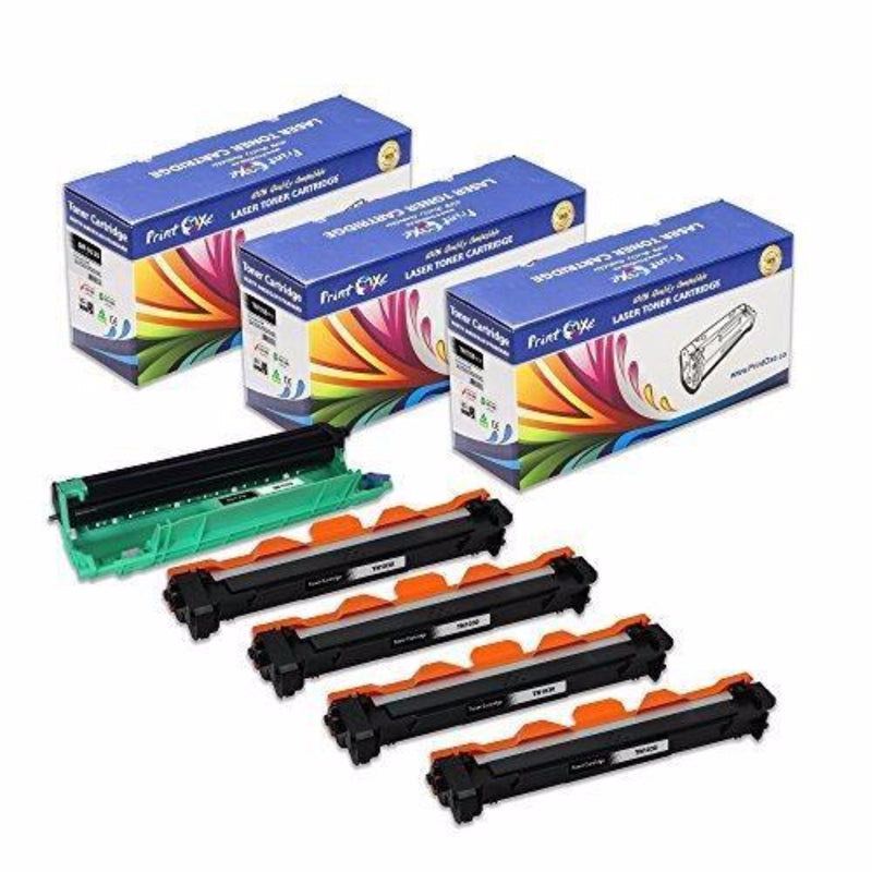 TN1030 & DR1030 Compatible 4 Toners & Drum for Brother TN 1030 / 1000 / 1070 PRINTOXE Drum