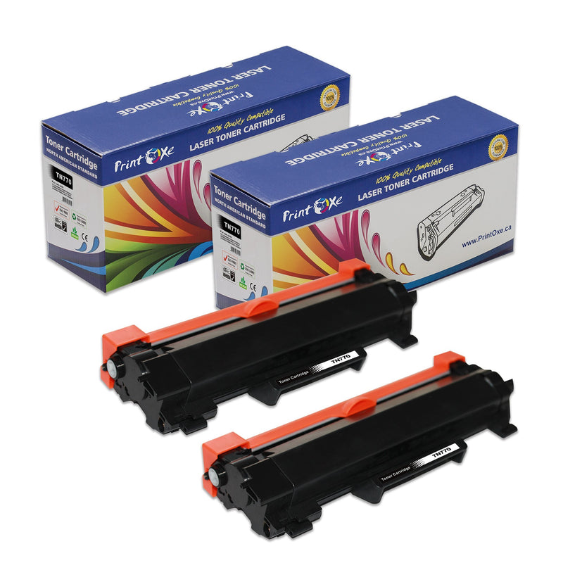 TN770 Compatible 2 High Yield Cartridges for Brother TN730 PRINTOXE Toner Cartridges