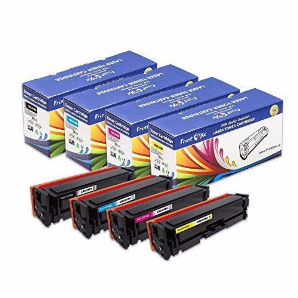 CRG-045H Compatible Set of 4 Cartridges High Yield 045 for Canon MF634Cdw MF632Cdw LBP612Cdw & i-SENSYS MF631Cn MF633Cdw MF635Cx LBP611Cn LBP613Cdw & Satera LBP612C LBP611C MF634Cdw MF632Cdw PRINTOXE Toner Cartridges