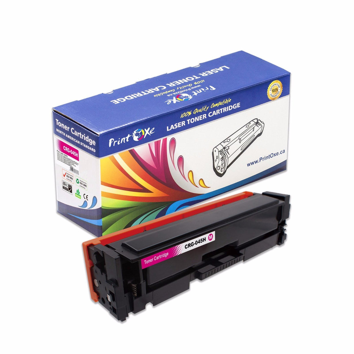 CRG-045H Magenta (Red) Compatible High Yield 045 for Canon imageCLASS MF634Cdw MF632Cdw LBP612Cdw & i-SENSYS MF631Cn MF633Cdw MF635Cx LBP611Cn LBP613Cdw & Satera LBP612C LBP611C MF634Cdw MF632Cdw PRINTOXE Toner Cartridges