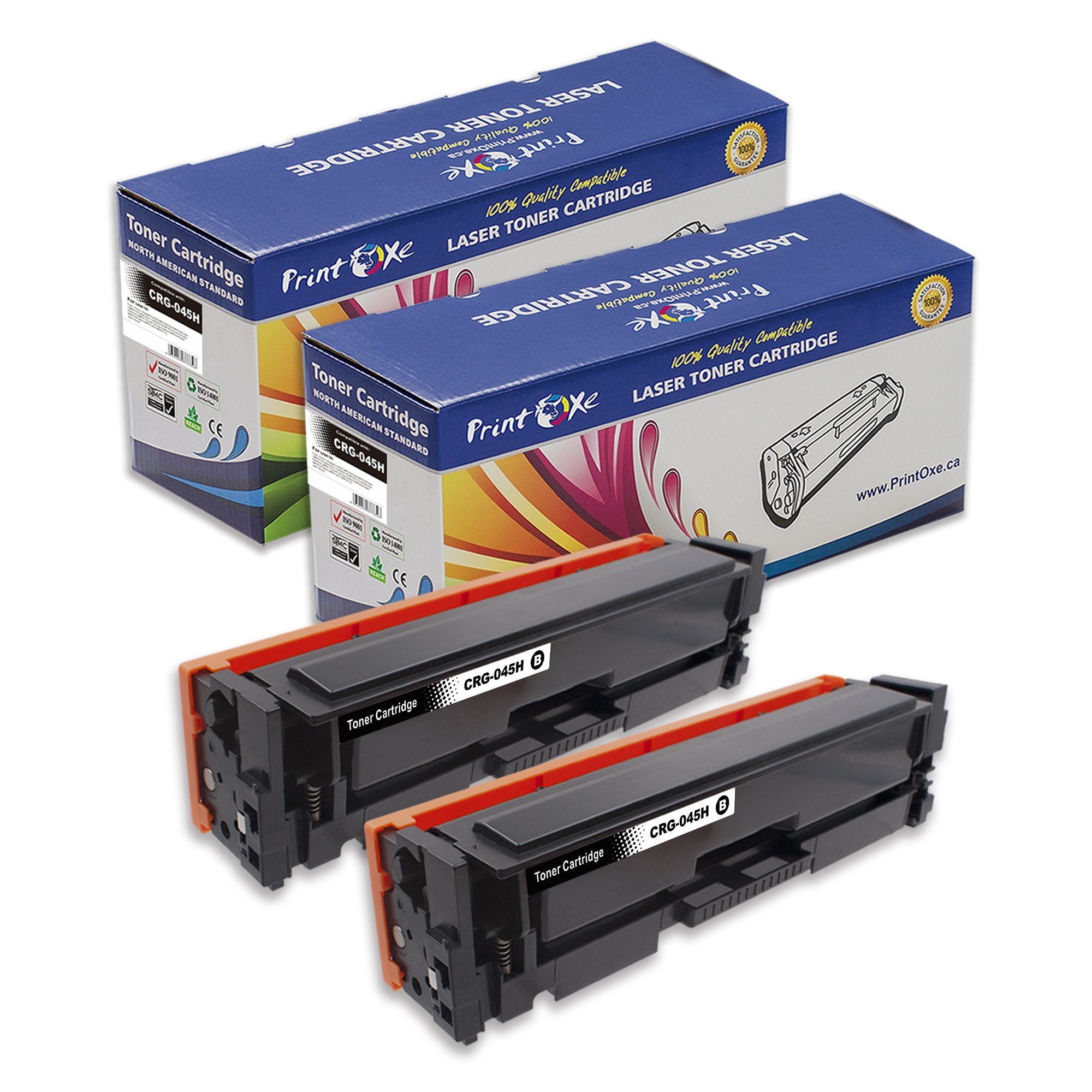 CRG-045H Black 2 Compatible Toner Cartridges High Yield 045 for