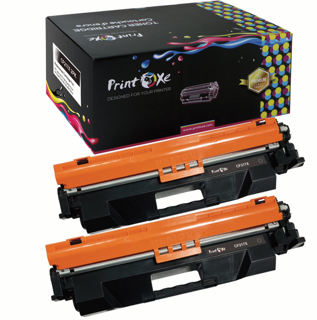 CF217X Compatible 2 Toner Cartridges High Yield of CF217A Yield 3,500 Pages 17X / 17A for HP LaserJet Pro M102 / M102a / M102w / M130 and MFP M130a / M130fw / M130nw / M130 - Pan Continent Inc. - PrintOxe