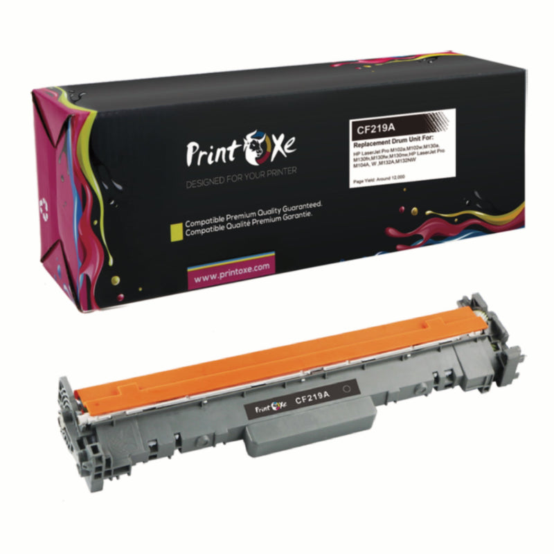 CF219A Drum and 2 CF217X Compatible Toner Cartridges High Yield of CF217A for HP M102 / M102a / M102w / M130 / M130a / M130fw / M130nw / M130 PRINTOXE Toner Cartridges