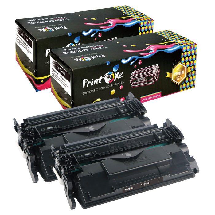 CF226X Compatible 2 Toner Cartridges for 26X High Yield Version of CF226A Yield 9,000 Pages for HP LaserJet Pro MFP M402dn M402n M402dw M426fdn M426fdw PRINTOXE Toner Cartridges