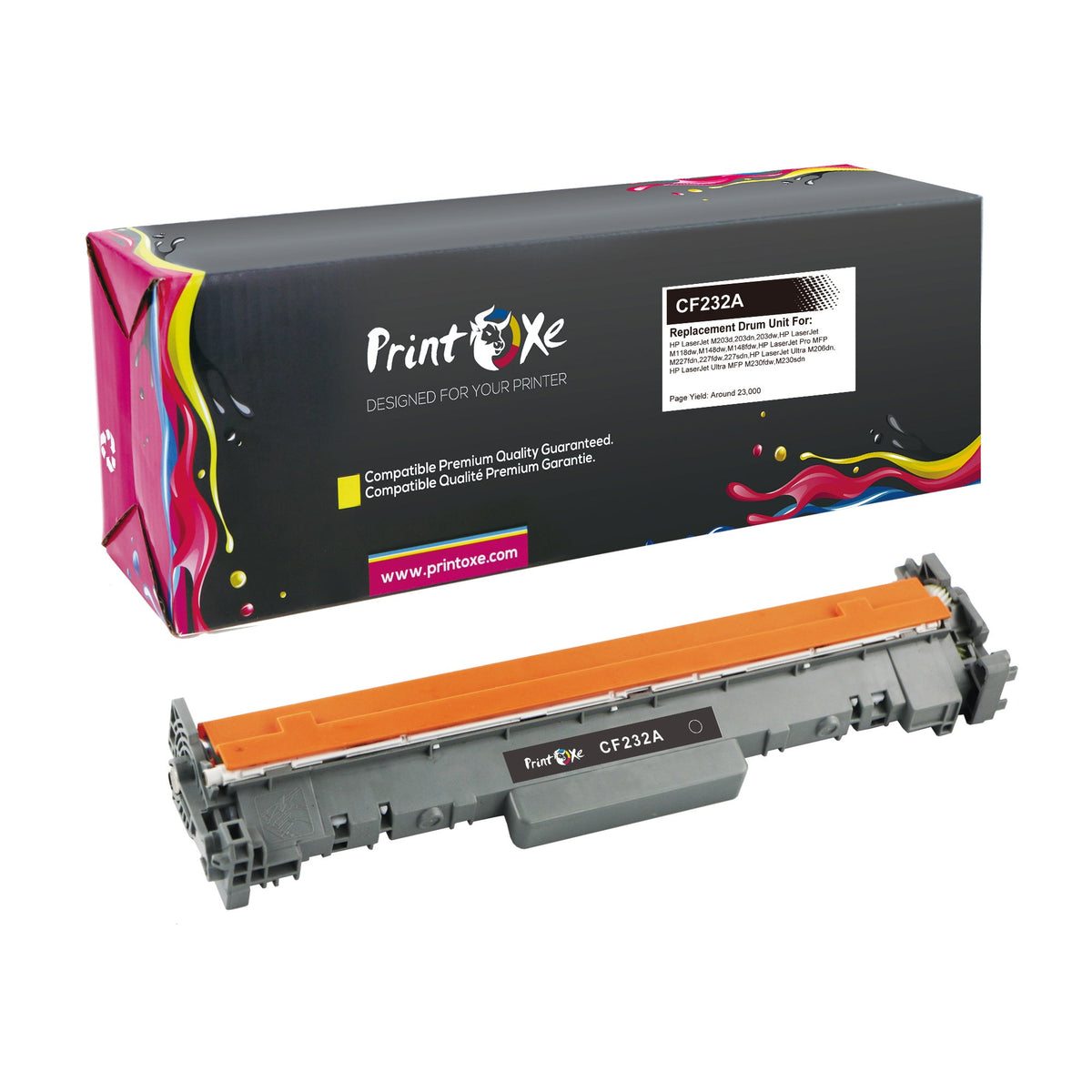 CF232A Drum and 2 CF294X Compatible Toner Cartridges for HP M118dw / LaserJet Pro MFP M148dw M148fdw M149fdw High Yield Toners CF294A PRINTOXE Toner Cartridges