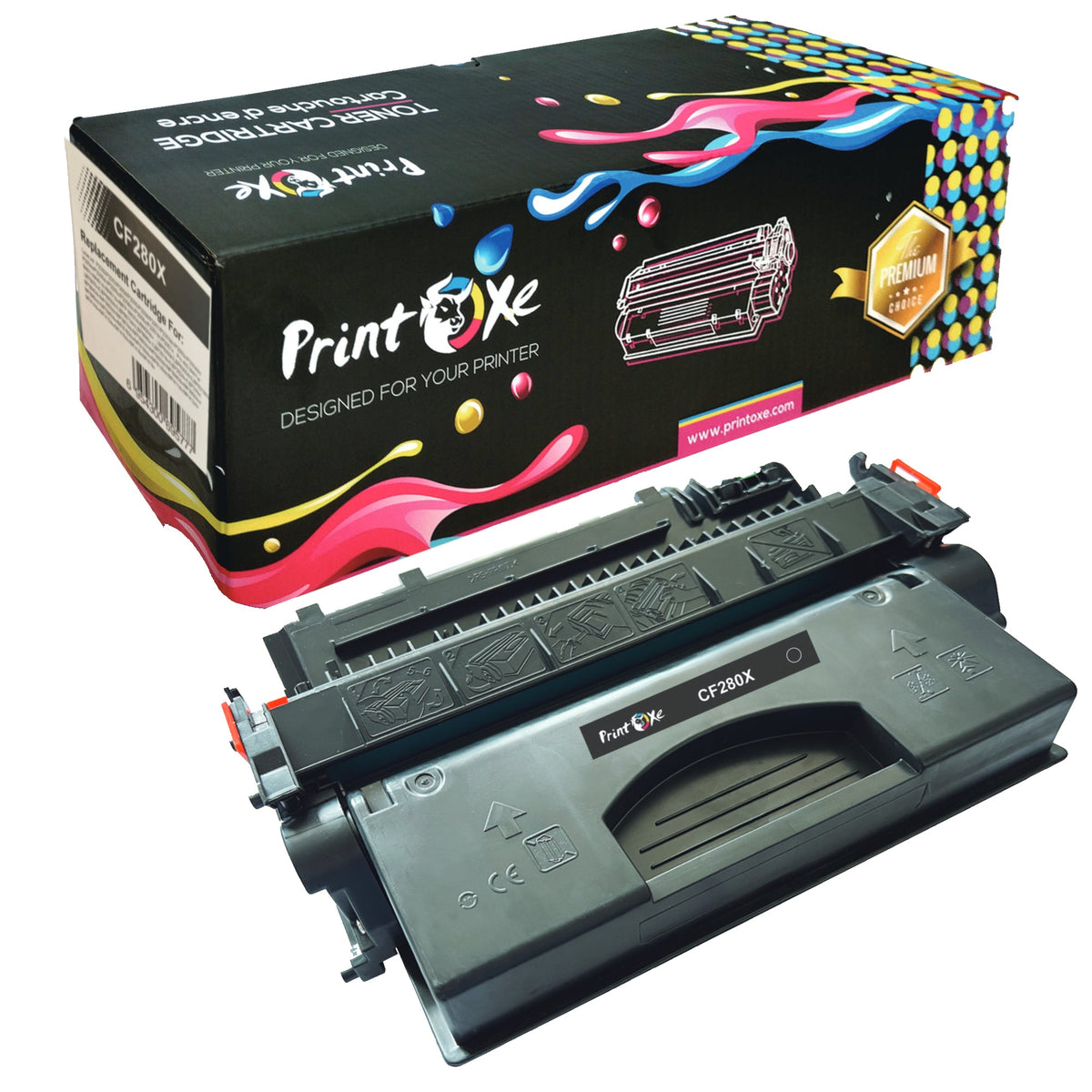 CF280X / CE505X 4 Toner Cartridges for HP & Canon CRG 119II & 319 Yield 6900 Pages for Laserjet Pro 400 M401 M401a M401d M401n M401dn M401dw M425dn M425dw / MFP M425dn M425dw & ImageClass LBP Printers PRINTOXE Toner Cartridges