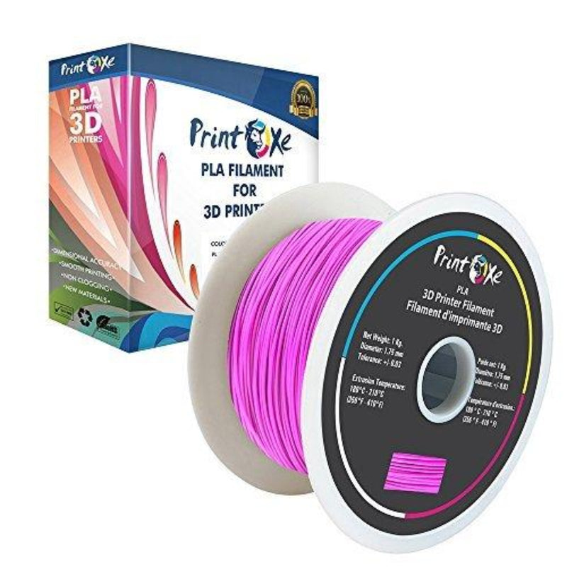 Clear / Transparent Purple PLA 3D Printer Filament - 1 Kg. Spool PRINTOXE Filament