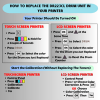 Compatible Set DR223CL of 4 Drums DR223 For Brother for HL L3210CW L3230CDW L3270CDW L3290CDW / MFC L3710CW L3750CDW L3770CDW / DCP L3550CDW L3510cdw PRINTOXE Drum