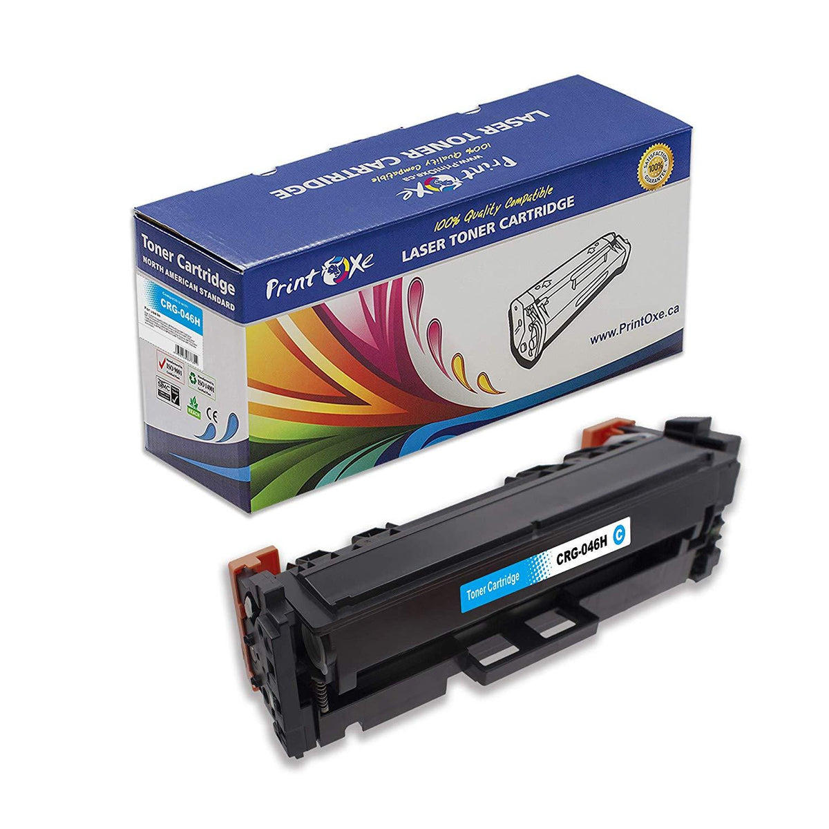 CRG-046H Compatible Set of 4 Toner Cartridges CRG 046 For Canon LBP654cdw MF735cdw MF731cdw MF733cdw & MF732cdw 734cdw 735cx LBP654cx LBP653cdw & MF731cdw LBP654c LBP652c LBP651c MF735cdw MF733cdw PRINTOXE Toner Cartridges