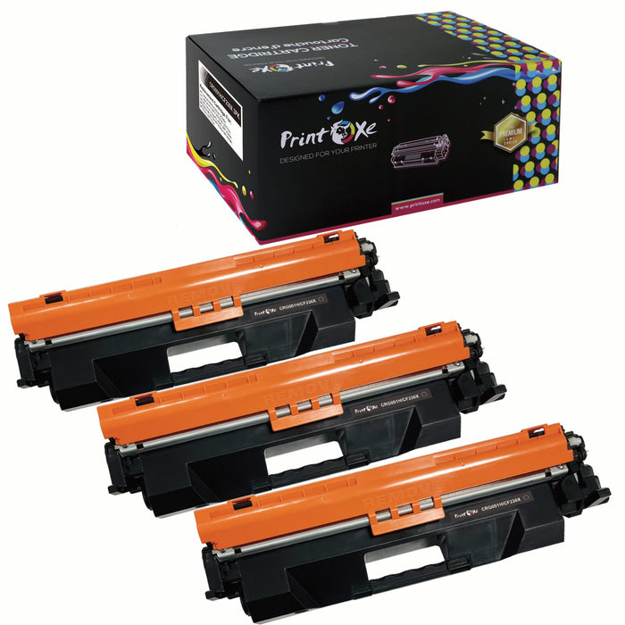 CRG 051H / CF230X Compatible 3 Toner Cartridges for HP LaserJet M203 MFP M227 Series and Canon ImageClass MF263 MF264 MF267 MF267 MF269 & LBP161 LBP163 Series PRINTOXE Toner Cartridges